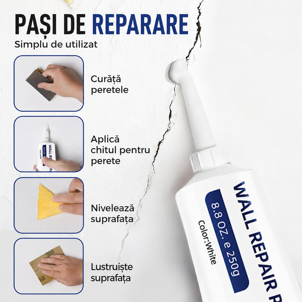 Repară Crăpăturile Pereților în 5 Minute